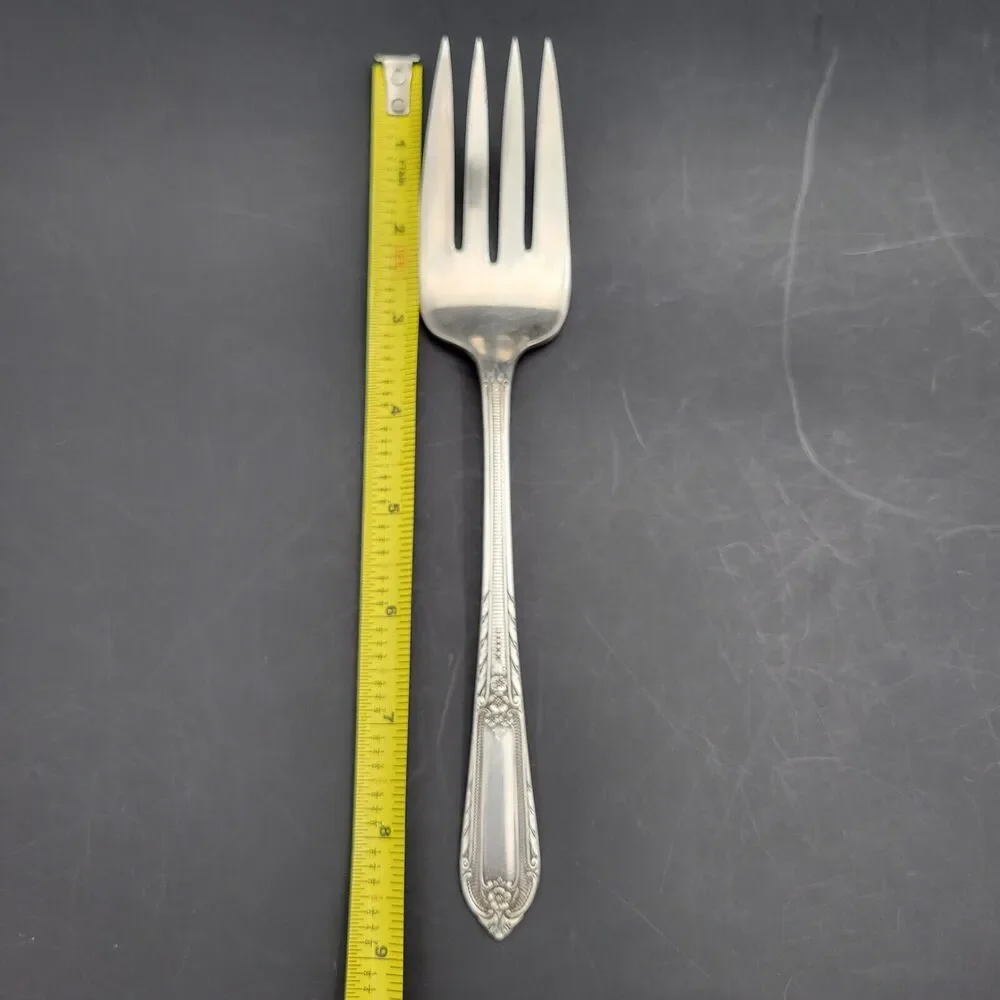 Vintage Silverplate 1937 Cotillion by Wm Rogers Serving Fork